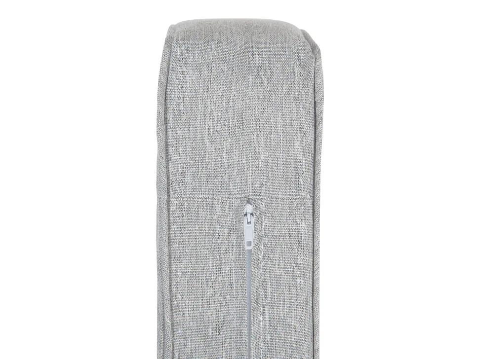 Lounge Set Rattan Braun 5-Sitzer Auflagen Grau Vittoria Xl