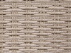 Lounge Set Rattan Braun 5-Sitzer Auflagen Grau Vittoria Xl