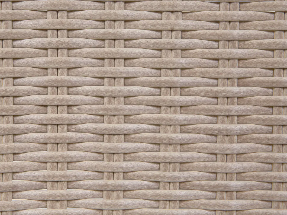 Lounge Set Rattan Braun 5-Sitzer Auflagen Grau Vittoria Xl