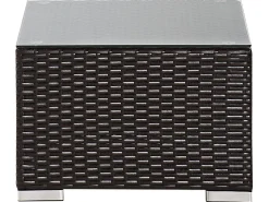 Lounge Set Rattan Braun 8-Sitzer Modular Auflagen Beige Xxl