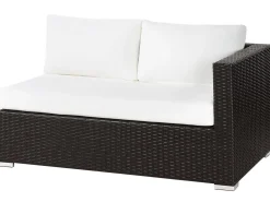 Lounge Set Rattan Braun 8-Sitzer Modular Auflagen Beige Xxl