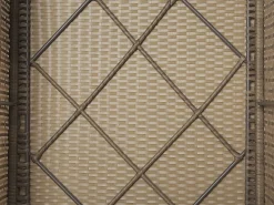 Lounge Set Rattan Braun 6-Sitzer Modular Auflagen Braun Belvedere