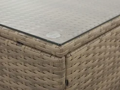 Lounge Set Rattan Braun 6-Sitzer Modular Auflagen Braun Belvedere