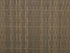 Lounge Set Rattan Braun 5-Sitzer Auflagen Weis Belluno