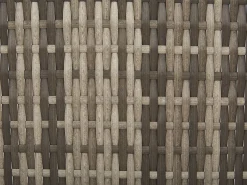 Lounge Set Rattan Dunkelbraun 6-Sitzer Modular Auflagen Grau Corte