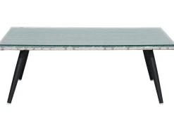 Lounge Set Rattan Grau Meliert 4-Sitzer Auflagen Graphitgrau Ragusa