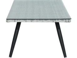 Lounge Set Rattan Grau Meliert 4-Sitzer Auflagen Graphitgrau Ragusa