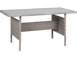 Lounge Set Rattan Grau Viterbo