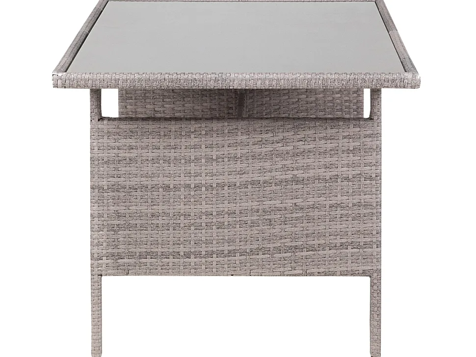 Lounge Set Rattan Grau Viterbo