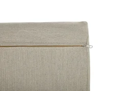 Lounge Set Rattan Hellbraun 2-Sitzer Auflagen Beige Ponza