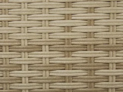 Lounge Set Rattan Hellbraun 2-Sitzer Auflagen Beige Ponza