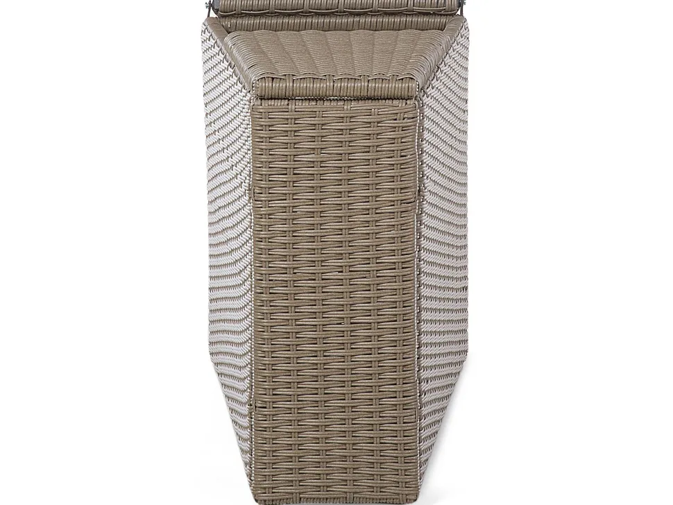 Lounge Set Rattan Hellbraun 9-Sitzer Rund Auflagen Weis Severo