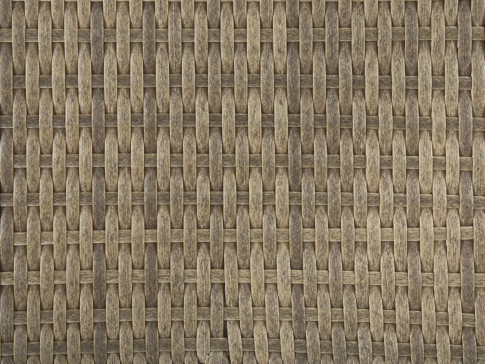 Lounge Set Rattan Hellbraun 4-Sitzer Auflagen Cremeweis Luca