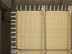 Lounge Set Rattan Hellbraun 8-Sitzer Modular Auflagen Cremeweis Maestro Ii
