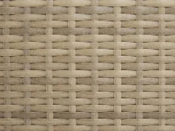 Lounge Set Rattan Hellbraun 8-Sitzer Modular Auflagen Cremeweis Maestro Ii