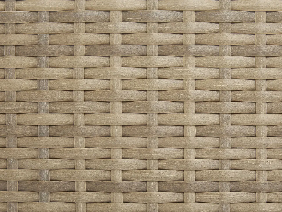 Lounge Set Rattan Hellbraun 8-Sitzer Modular Auflagen Cremeweis Maestro Ii