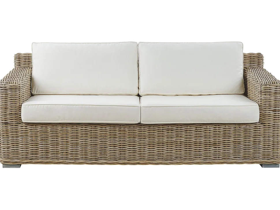 Lounge Set Rattan Naturlich 4-Sitzer Ardea