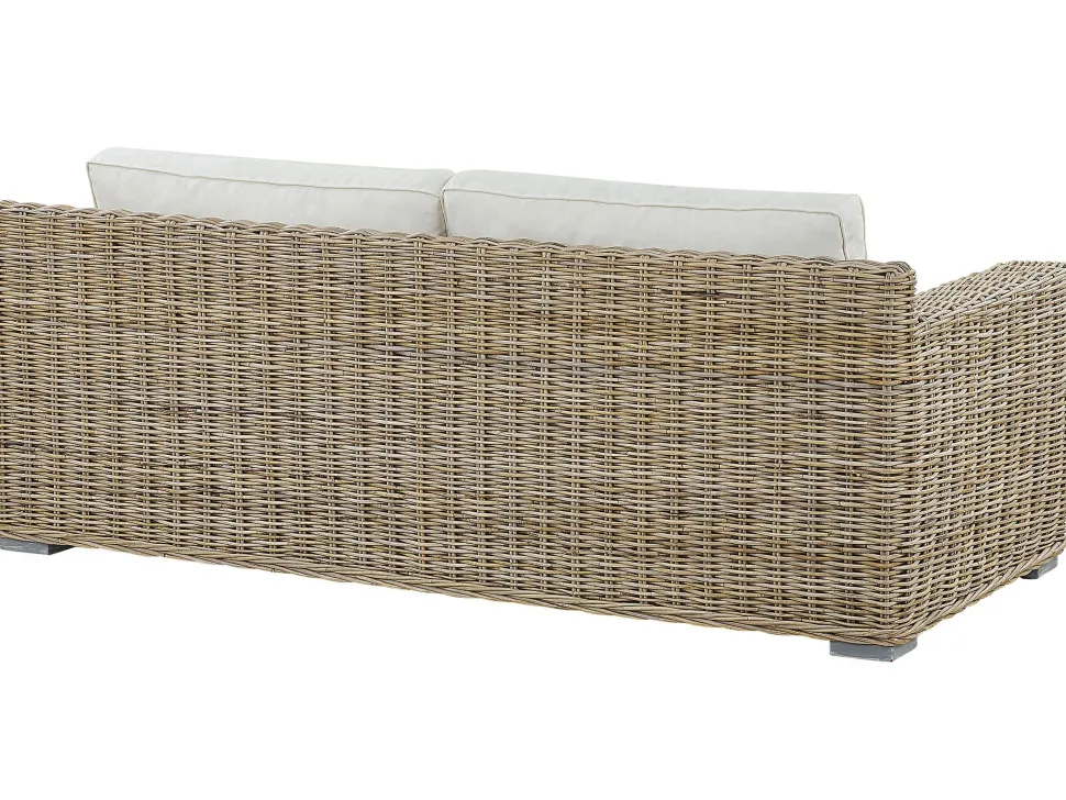 Lounge Set Rattan Naturlich 4-Sitzer Ardea