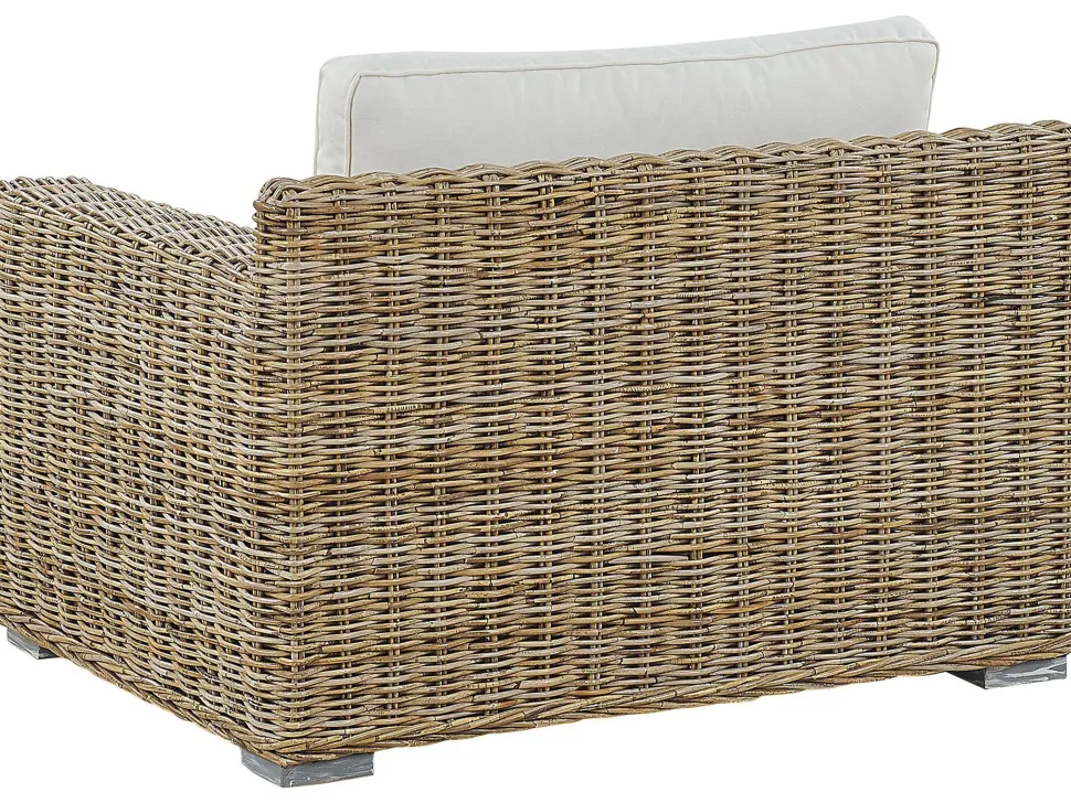 Lounge Set Rattan Naturlich 4-Sitzer Ardea