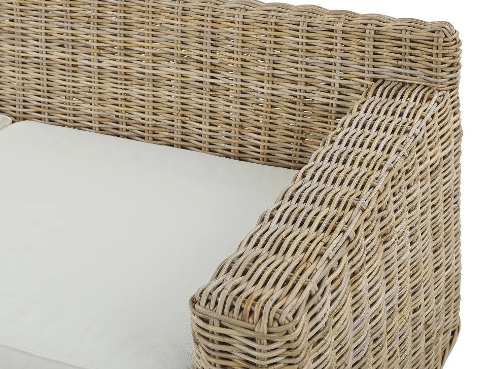 Lounge Set Rattan Naturlich 4-Sitzer Ardea