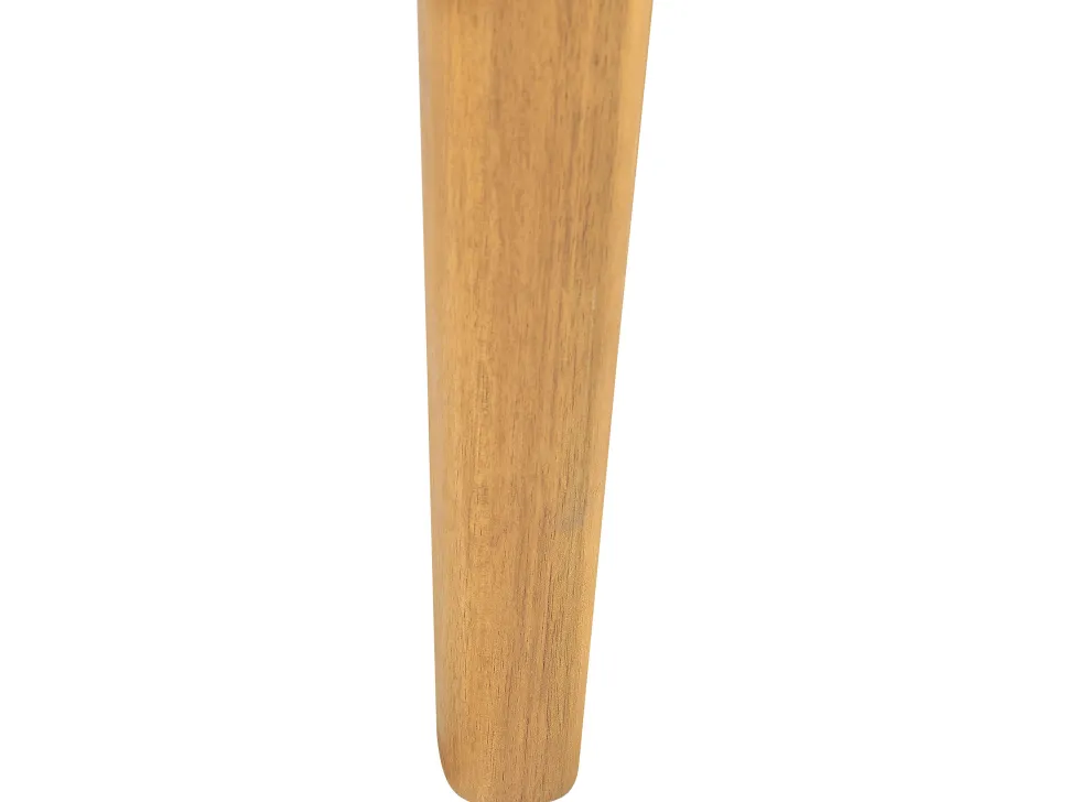 Lounge Set 5-Teilig Akazienholz Hellbraun 5-Sitzer Auflagen Creme Baratti