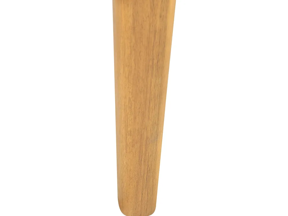 Lounge Set 3-Teilig Akazienholz Hellbraun 5-Sitzer Auflagen Creme Baratti