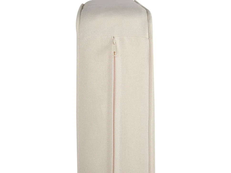 Lounge Set 3-Teilig Akazienholz Hellbraun 5-Sitzer Auflagen Creme Baratti