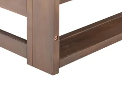 Lounge Set Zertifiziertes Holz Dunkelbraun 4-Sitzer Modular Auflagen Taupe Timor Ii