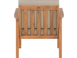 Lounge Set Zertifiziertes Holz Hellbraun 4-Sitzer Auflagen Taupe Manila