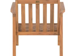 Lounge Set Zertifiziertes Holz Hellbraun 4-Sitzer Auflagen Taupe Manila