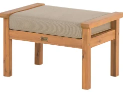 Lounge Set Zertifiziertes Holz Hellbraun 4-Sitzer Auflagen Taupe Manila