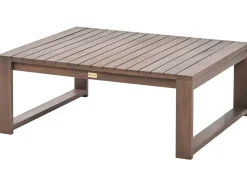 Lounge Set Zertifiziertes Holz Dunkelbraun 5-Sitzer Modular Auflagen Taupe Timor Ii