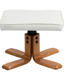 Massagesessel Beige Kunstleder Heizfunktion Mit Fushocker Relaxpro