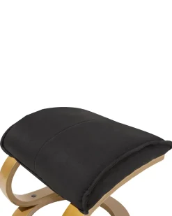 Massagesessel Schwarz Heizfunktion Mit Fushocker Hero