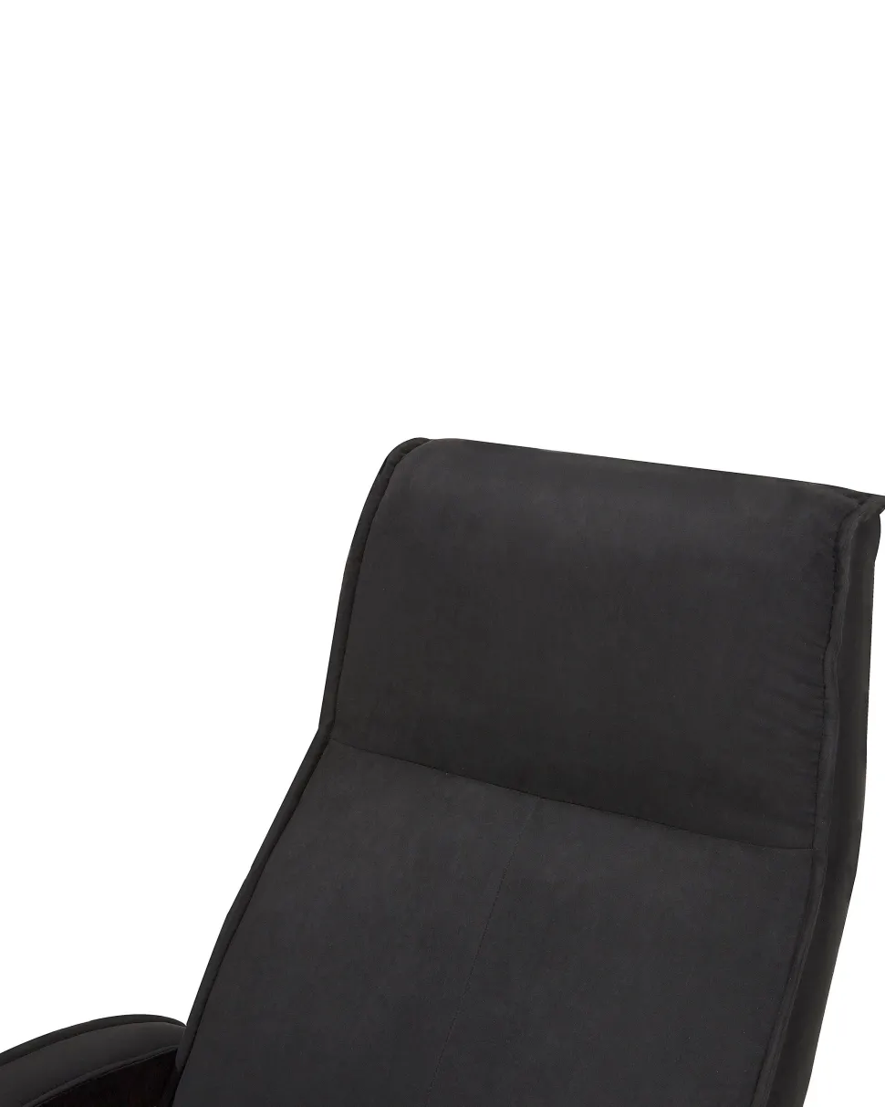 Massagesessel Schwarz Heizfunktion Mit Fushocker Hero