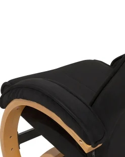 Massagesessel Schwarz Heizfunktion Mit Fushocker Hero