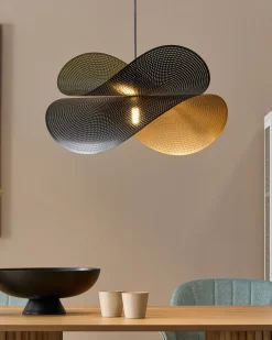 Metal Pendelleuchte Schwarz Und Gold Doyles