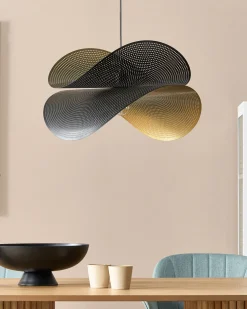 Metal Pendelleuchte Schwarz Und Gold Doyles