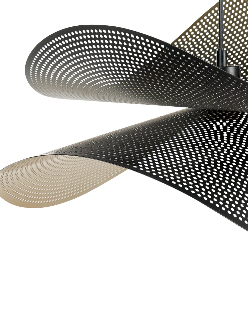 Metal Pendelleuchte Schwarz Und Gold Doyles