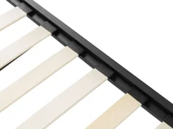 Metallbett Ausziehbar Schwarz Lattenrost 80 X 200 Cm Tulle