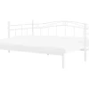 Metallbett Ausziehbar Weis Lattenrost 80 X 200 Cm Tulle