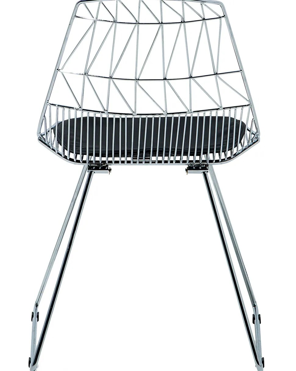 Metallstuhl Silber 2Er Set Harlan