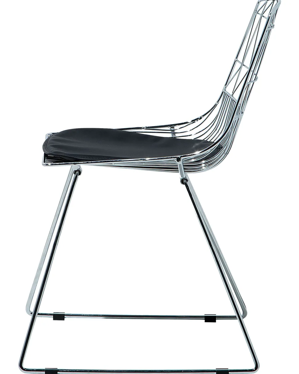 Metallstuhl Silber 2Er Set Harlan