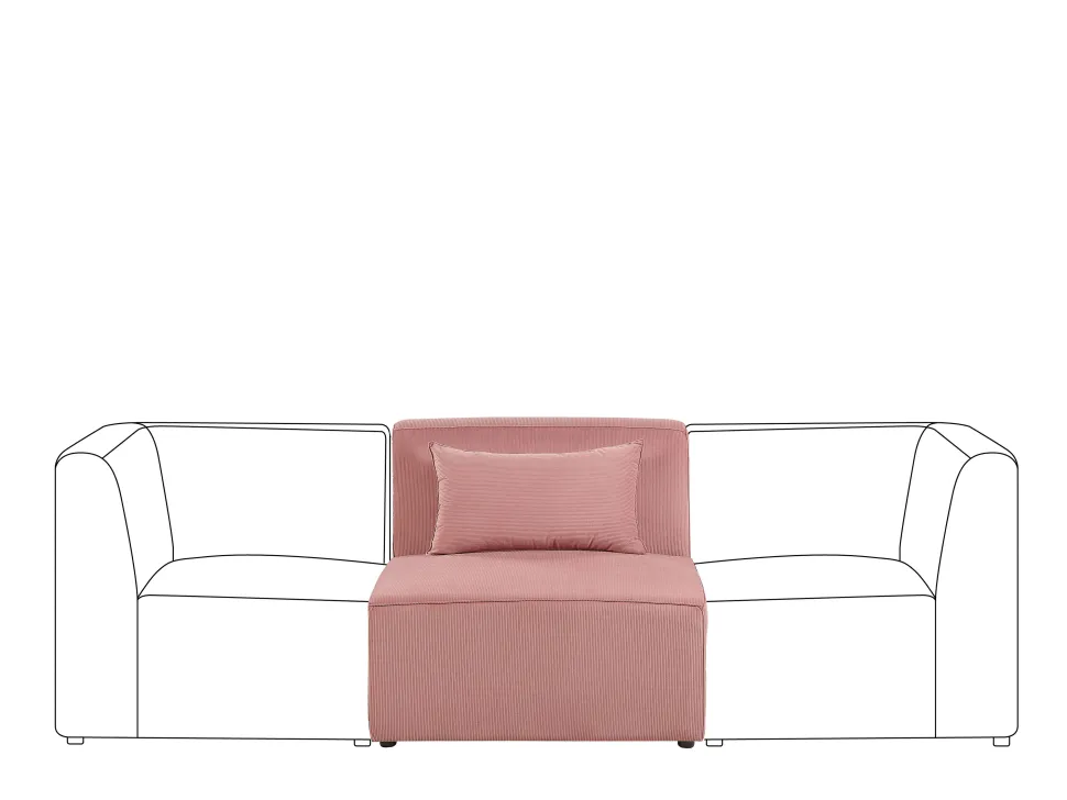 Mittelstuck Cord Rosa Lemvig