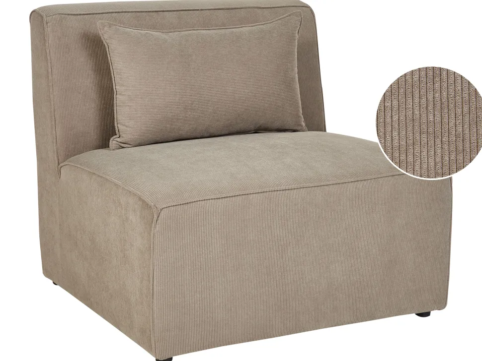 Mittelstuck Cord Taupe Lemvig