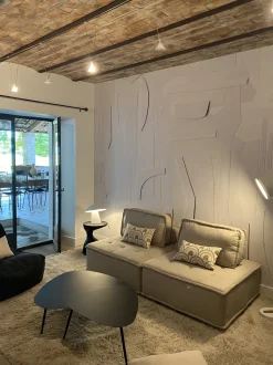 Mittelstuck Polsterbezug Helles Beige Tibro