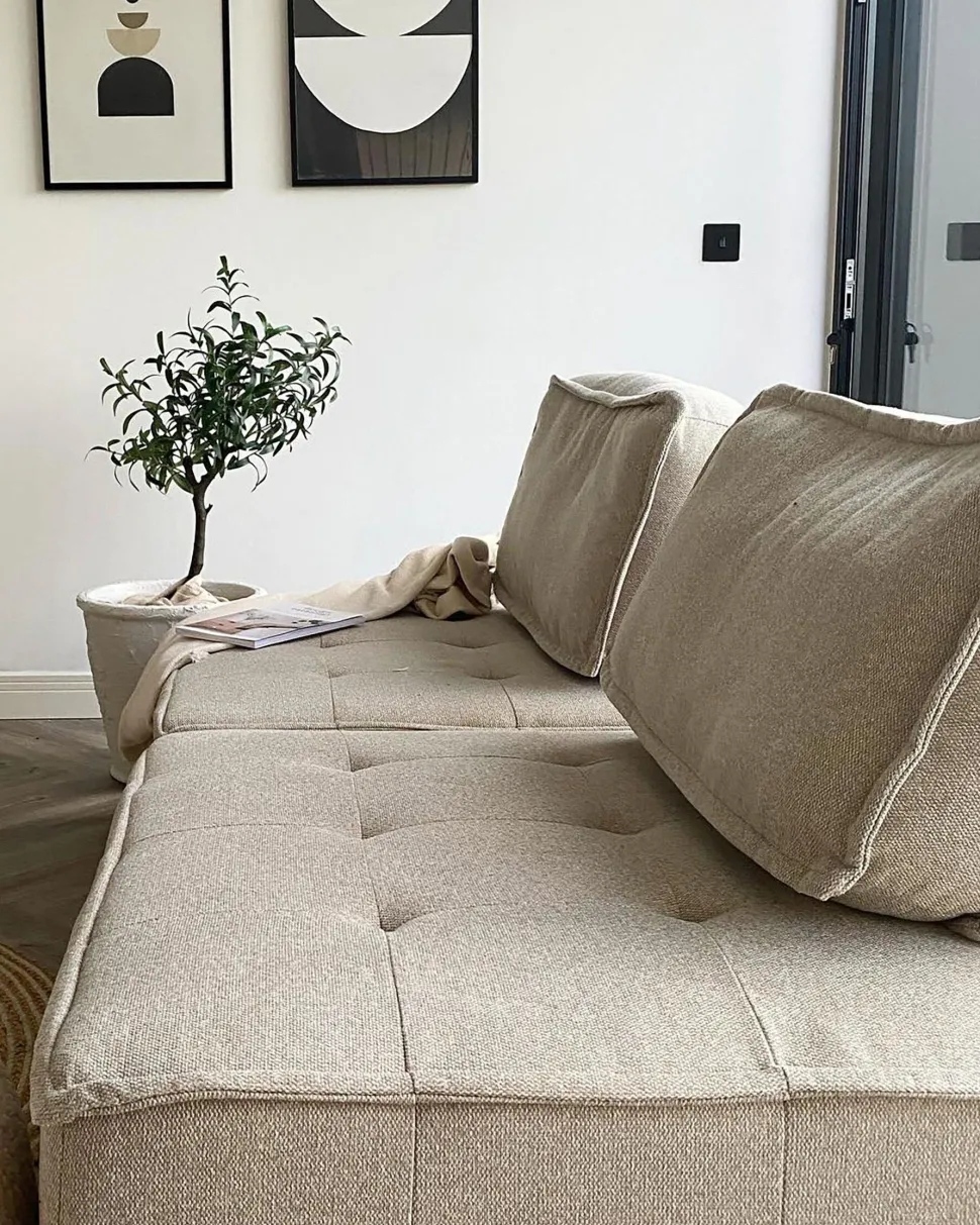 Mittelstuck Polsterbezug Helles Beige Tibro