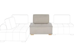 Mittelstuck Polsterbezug Helles Beige Tibro