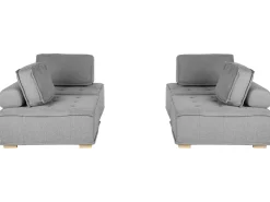 Modular Fabric Sofa Set Grey Tibro