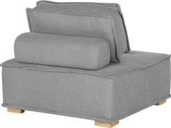 Modular Fabric Sofa Set Grey Tibro